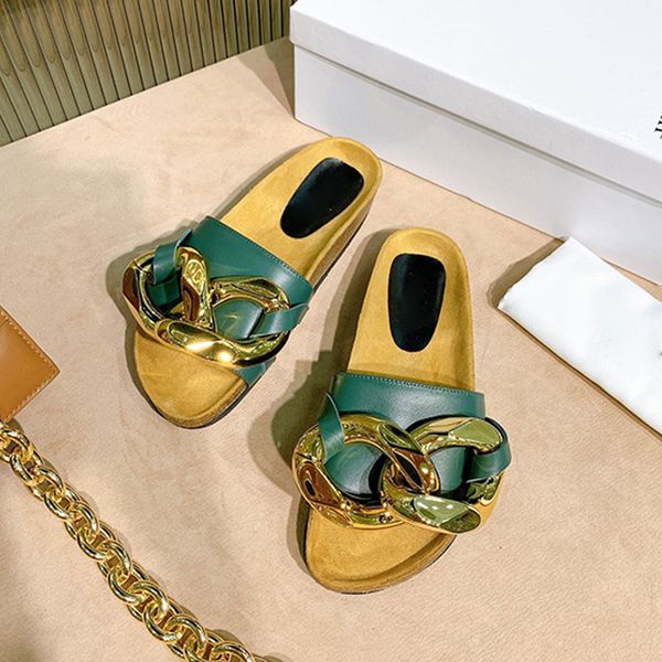 2021 baotou slippers leather metal chain wear-resistant flat sandals women casual size 35-41woman sandal jelly dyeable shoe, Black
2021 baotou slippers leather metal chain wear-resistant flat sandals women casual size 35-41woman sandal jelly dyeable shoe, Black