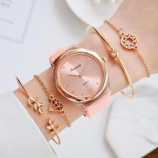 wristwatches 5pcs set fashion watch women quartz wristwatch leather ladies bracelet luxury woman casual female clock relogio femenino, Slivery;brown
wristwatches 5pcs set fashion watch women quartz wristwatch leather ladies bracelet luxury woman casual female clock relogio femenino, Slivery;brown
