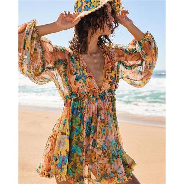 casual dresses beautiful printed dress seaside floral stitching long-sleeved loose, Black;gray
casual dresses beautiful printed dress seaside floral stitching long-sleeved loose, Black;gray