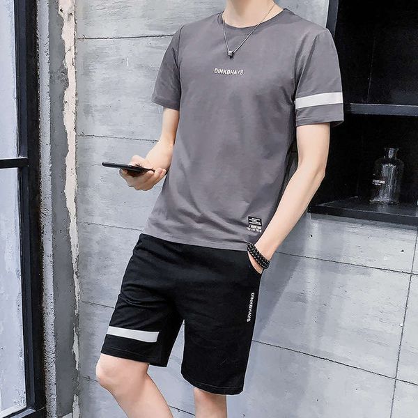 summer men's slim tracksuits boys' sports running fitness suit two piece set, Gray
summer men's slim tracksuits boys' sports running fitness suit two piece set, Gray