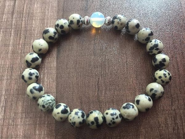 charm bracelets round beads 8mm dalmatian jaspers bracelet opal mala prayer yoga fashion for women and men, Golden;silver
charm bracelets round beads 8mm dalmatian jaspers bracelet opal mala prayer yoga fashion for women and men, Golden;silver