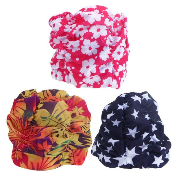 swimming caps 3 pcs swim cap waterproof pleated hat fashion ear protection for (orange leaves + white
swimming caps 3 pcs swim cap waterproof pleated hat fashion ear protection for (orange leaves + white