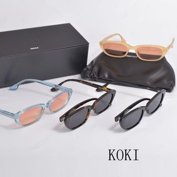sunglasses 2021 korean brand design gentle koki women men uv400 sun glasses with original case, White;black
sunglasses 2021 korean brand design gentle koki women men uv400 sun glasses with original case, White;black