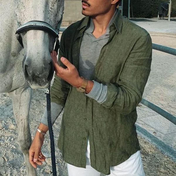 men's casual shirts 2021 men linen shirt loose button down summer long sleeve autumn streetwear fashion solid color, White;black
men's casual shirts 2021 men linen shirt loose button down summer long sleeve autumn streetwear fashion solid color, White;black