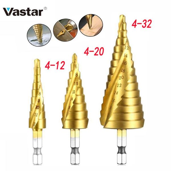 professional drill bits vastar 3/pcs 4-12/20/32mm hss spiral grooved center bit solid carbide mini accessories titanium step cone
professional drill bits vastar 3/pcs 4-12/20/32mm hss spiral grooved center bit solid carbide mini accessories titanium step cone