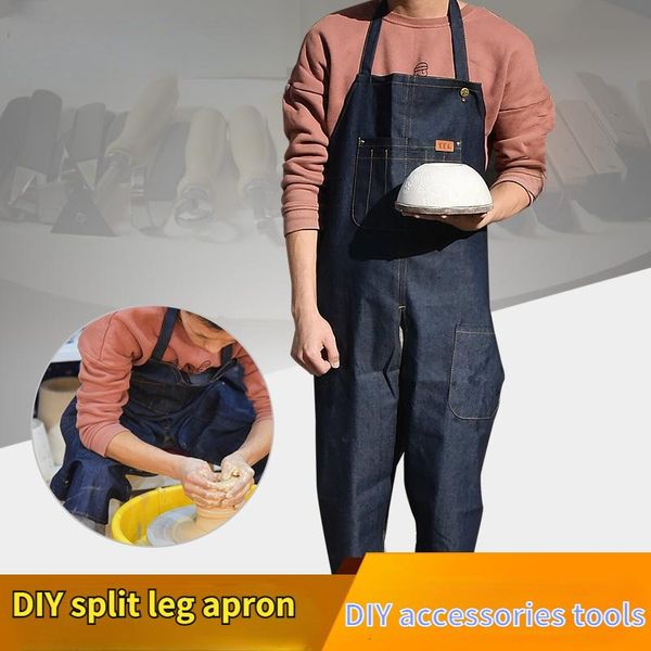 aprons diy denim split leg apron portable pocket ceramic sculpture carpenter, plumbermud-retaining overalls anti-oil anti-fouling
aprons diy denim split leg apron portable pocket ceramic sculpture carpenter, plumbermud-retaining overalls anti-oil anti-fouling