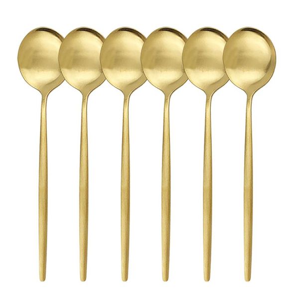 6pcs/set stainless steel dessert spoon cutlery set gold dinnerware spoons set dinner tableware party kitchen silverware
6pcs/set stainless steel dessert spoon cutlery set gold dinnerware spoons set dinner tableware party kitchen silverware
