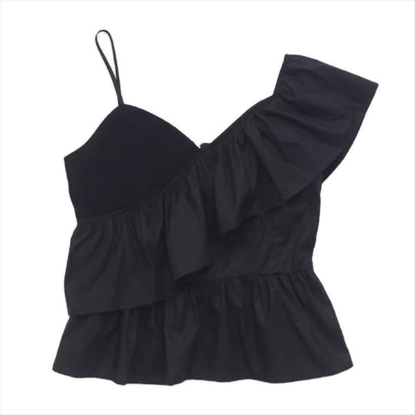 fanco summer irregular ruffled women tank sling sleeveless v neck shirt was thin and versatile personality asymmetric vest, White
fanco summer irregular ruffled women tank sling sleeveless v neck shirt was thin and versatile personality asymmetric vest, White