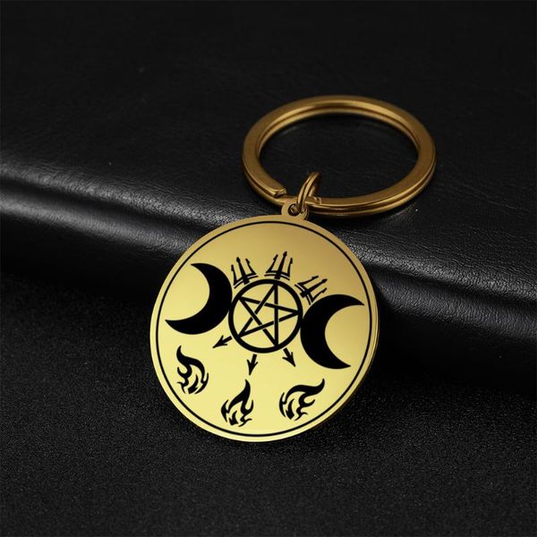 keychains cooltime triple moon goddess key chain kabbalah amulet star of david wicca vintage jewelry stainless steel keyring, Silver
keychains cooltime triple moon goddess key chain kabbalah amulet star of david wicca vintage jewelry stainless steel keyring, Silver