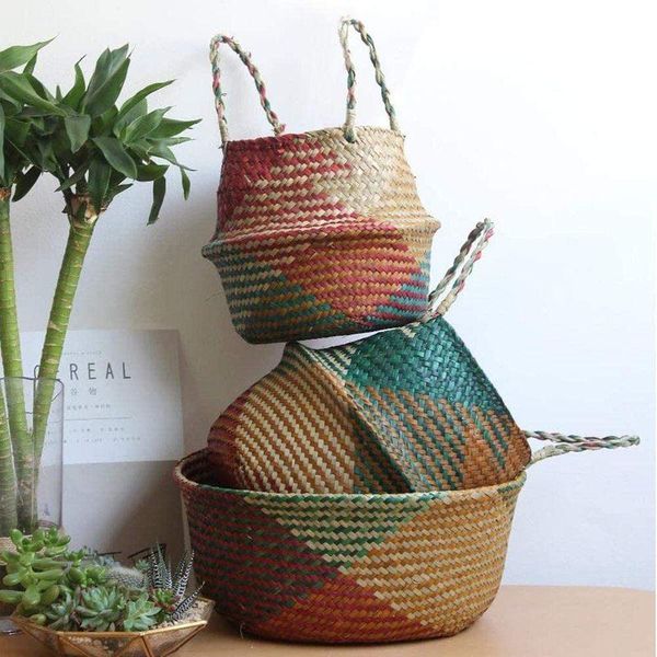 storage baskets 3pcs colorful hand woven seagrass retro nodic container foldable large laundry picnic basket garden plant pot
storage baskets 3pcs colorful hand woven seagrass retro nodic container foldable large laundry picnic basket garden plant pot