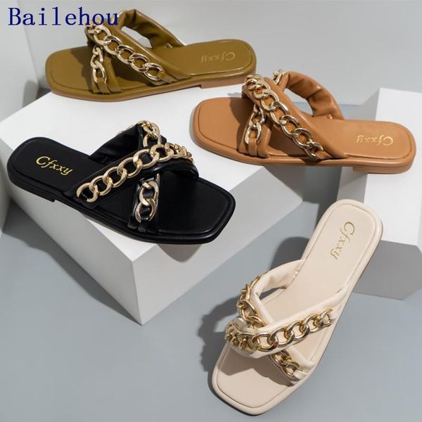 slippers women flip flop summer shoe 2021 casual flops metal chain square toe slides female shoes outside flip-flops, Black
slippers women flip flop summer shoe 2021 casual flops metal chain square toe slides female shoes outside flip-flops, Black