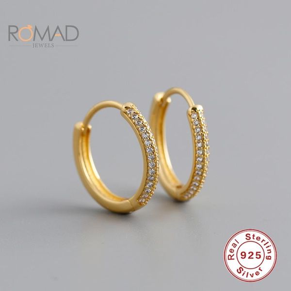 hoop & huggie romad fashion circle-shaped diamond zircon earrings set 925 sterling silver hoops for women jewelry aretes de mujer, Golden;silver
hoop & huggie romad fashion circle-shaped diamond zircon earrings set 925 sterling silver hoops for women jewelry aretes de mujer, Golden;silver