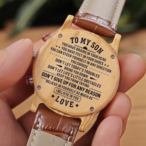 wristwatches to my son-engraved watch selling luxury men's sandal military birthday graduation gifts from family, Slivery;brown
wristwatches to my son-engraved watch selling luxury men's sandal military birthday graduation gifts from family, Slivery;brown