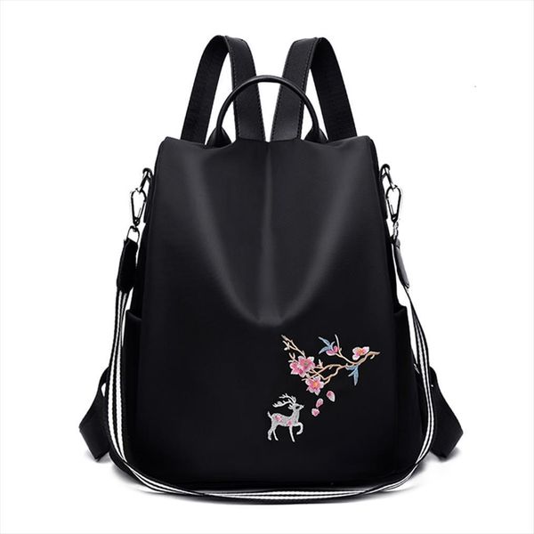 women black oxford multi function backpack female casual school shoulder bag girls vintage travel anti theft knapsack
women black oxford multi function backpack female casual school shoulder bag girls vintage travel anti theft knapsack