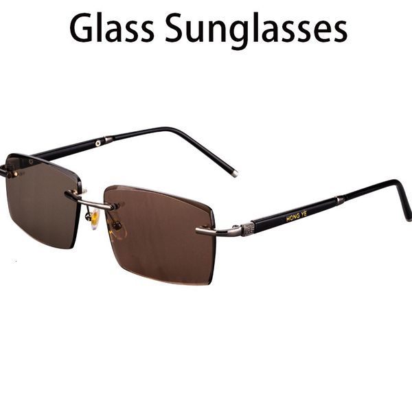 2021 new glass sunglasses male rimless sun glasses for men vintage retro clear brown lens scratch anti eye dry toc9, White;black
2021 new glass sunglasses male rimless sun glasses for men vintage retro clear brown lens scratch anti eye dry toc9, White;black