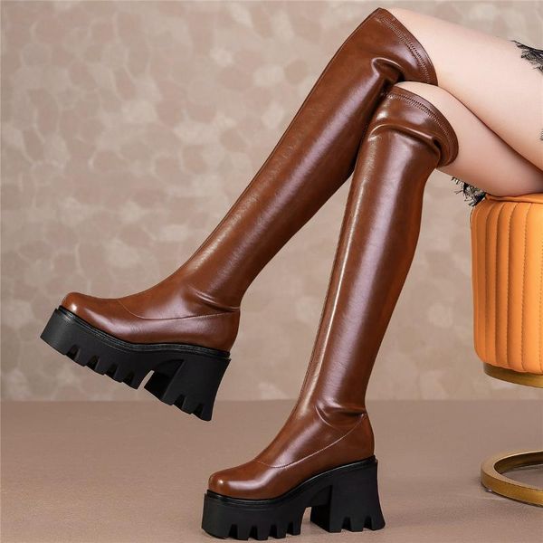 boots women genuine leather high heel over the knee military female winter warm thigh platform pumps shoe casual shoes, Black
boots women genuine leather high heel over the knee military female winter warm thigh platform pumps shoe casual shoes, Black
