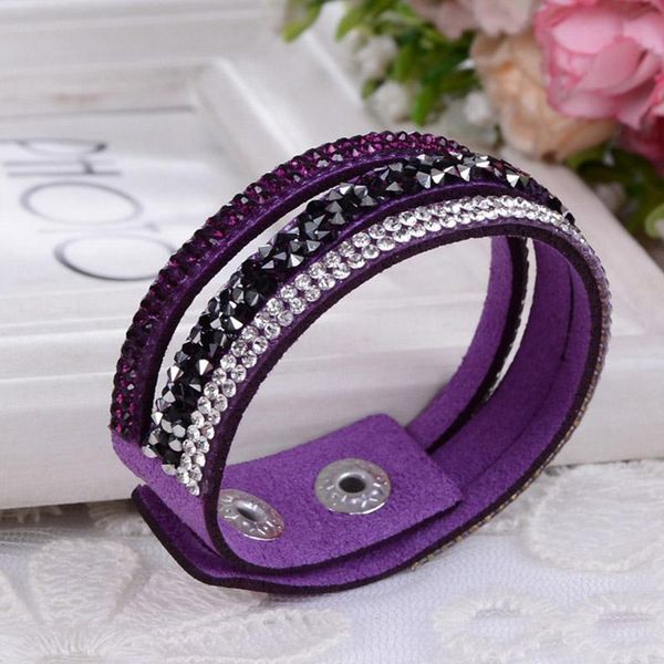 tennis 1 pc leather wrap bracelets with charms 20cm women charm bracelet rhinestone brazaletes pulseras mujer bijoux femme br0087, Golden;silver
tennis 1 pc leather wrap bracelets with charms 20cm women charm bracelet rhinestone brazaletes pulseras mujer bijoux femme br0087, Golden;silver