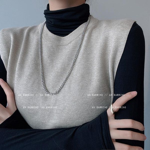 chokers european and american hip-hop punk long chain choker necklace for male female retro wild trendy simple jewelry, Golden;silver
chokers european and american hip-hop punk long chain choker necklace for male female retro wild trendy simple jewelry, Golden;silver