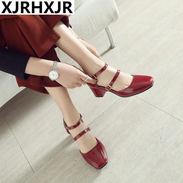 dress shoes xjrhxjr spring 2021 women mary jane thick high heels buckle pumps party round toe ladies black red size 32-43
dress shoes xjrhxjr spring 2021 women mary jane thick high heels buckle pumps party round toe ladies black red size 32-43