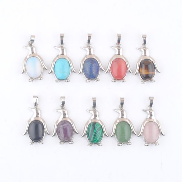 mixed cute penguin pendants animal shape lucky jewelry natural gemstone bead oval tigers eye opal lapis lazuli turquoises aventurine dbn390, Silver
mixed cute penguin pendants animal shape lucky jewelry natural gemstone bead oval tigers eye opal lapis lazuli turquoises aventurine dbn390, Silver