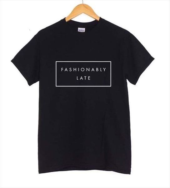 fashionably late letters print womens t shirt cotton casual funny tee hipster drop ship z 477, White
fashionably late letters print womens t shirt cotton casual funny tee hipster drop ship z 477, White