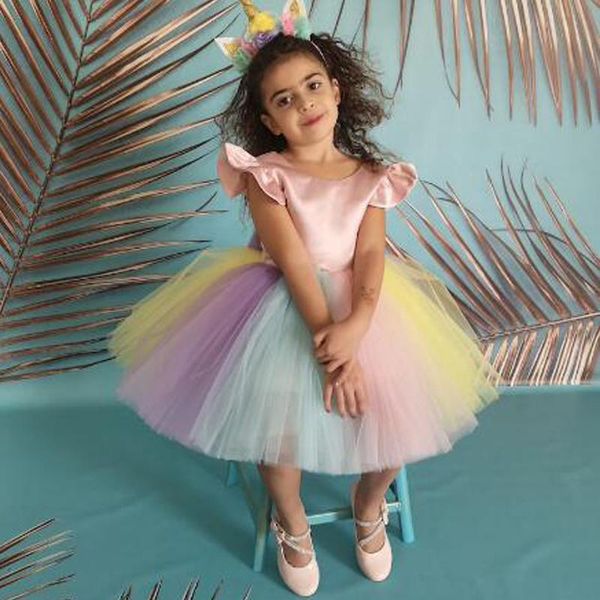 girl's dresses rainbow aline ruffles flower girl infant pageant robe de demoiselle kids princess birthday party, Red;yellow
girl's dresses rainbow aline ruffles flower girl infant pageant robe de demoiselle kids princess birthday party, Red;yellow