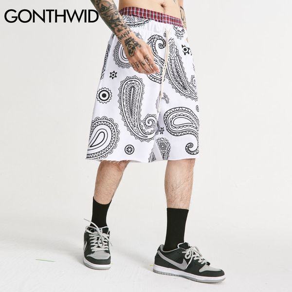 gonthwid jogging short sweatpants harajuku bandana paisley pattern shorts streetwear hip hop harajuku fashion casual baggy pants c0325, White;black
gonthwid jogging short sweatpants harajuku bandana paisley pattern shorts streetwear hip hop harajuku fashion casual baggy pants c0325, White;black