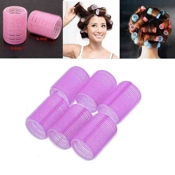 hair curler 2019 6pcs/set big self grip rollers cling any size diy curlers random color 220304
hair curler 2019 6pcs/set big self grip rollers cling any size diy curlers random color 220304