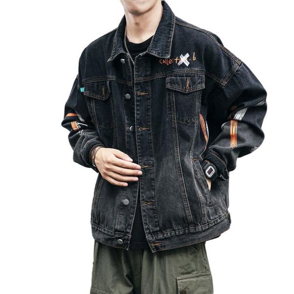 men's jackets korean fashion men 2021 autumn graffiti letters printed washed streetwear hip hop loose cowboy tooling denim jacket, Black;brown
men's jackets korean fashion men 2021 autumn graffiti letters printed washed streetwear hip hop loose cowboy tooling denim jacket, Black;brown