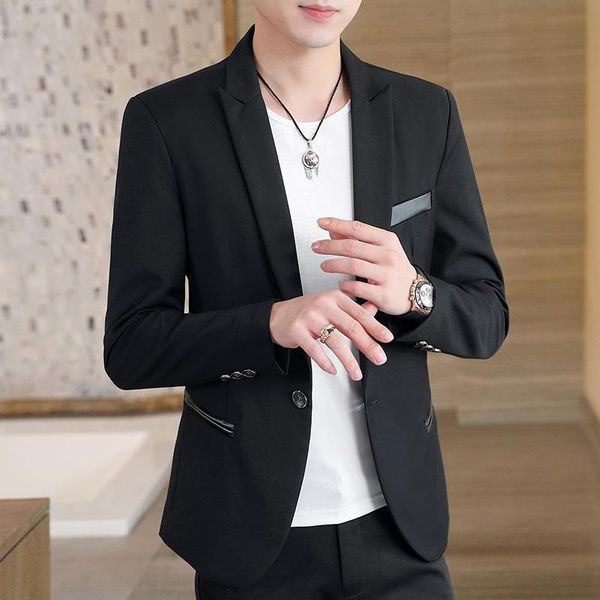 men's suits & blazers dyb&zacq business casual suit male young korean version of slim professional work clothes small single jacket coa, White;black
men's suits & blazers dyb&zacq business casual suit male young korean version of slim professional work clothes small single jacket coa, White;black
