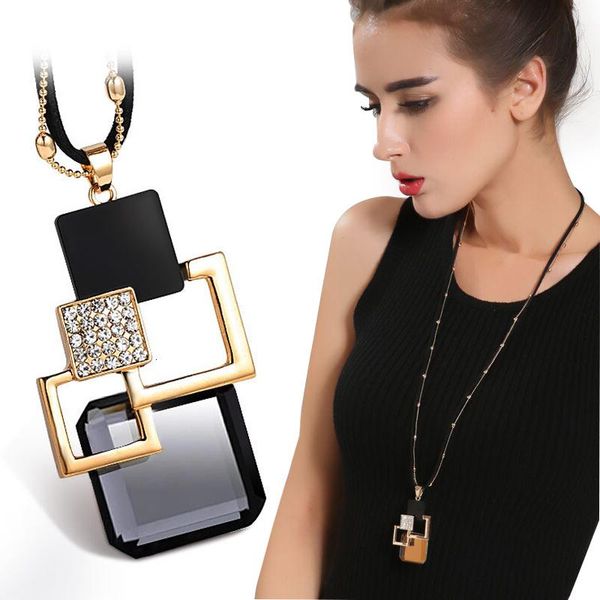 pendant necklaces fashion crystal geometric & for women collier femme long statement sweater chain necklace jewelry accessories, Silver
pendant necklaces fashion crystal geometric & for women collier femme long statement sweater chain necklace jewelry accessories, Silver