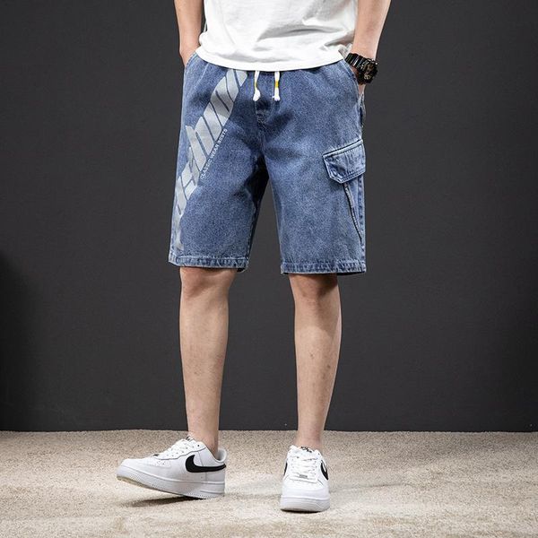 men's jeans -8xl early spring five-point pants large size overalls casual shorts fat guy increase, Blue
men's jeans -8xl early spring five-point pants large size overalls casual shorts fat guy increase, Blue