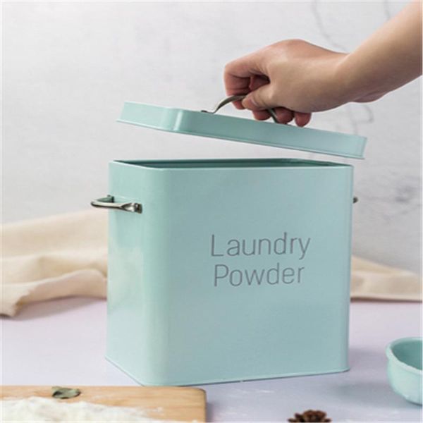 buckets sealed laundry powder metal boxes kitchen cereal dispenser rice grain container bathroom washing storage bucket with spoon
buckets sealed laundry powder metal boxes kitchen cereal dispenser rice grain container bathroom washing storage bucket with spoon