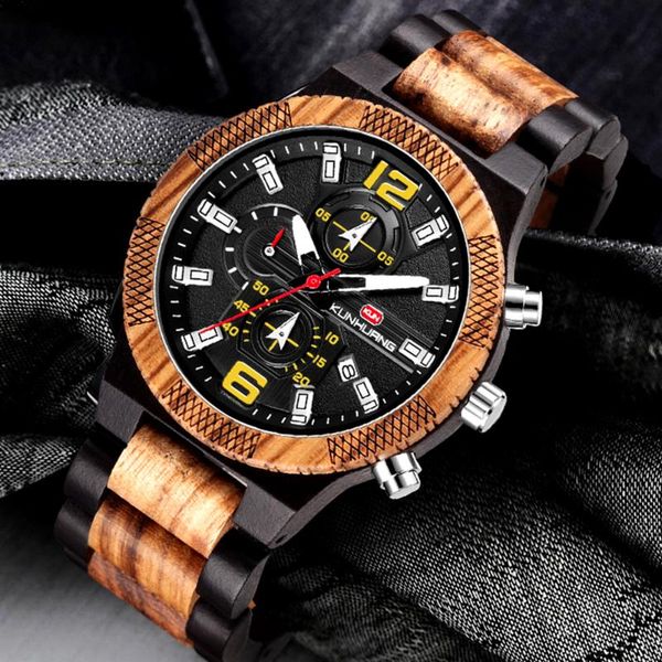 wristwatches natural wooden watch men multi-function chronograph military quartz watches in oem personalized custom, Slivery;brown
wristwatches natural wooden watch men multi-function chronograph military quartz watches in oem personalized custom, Slivery;brown