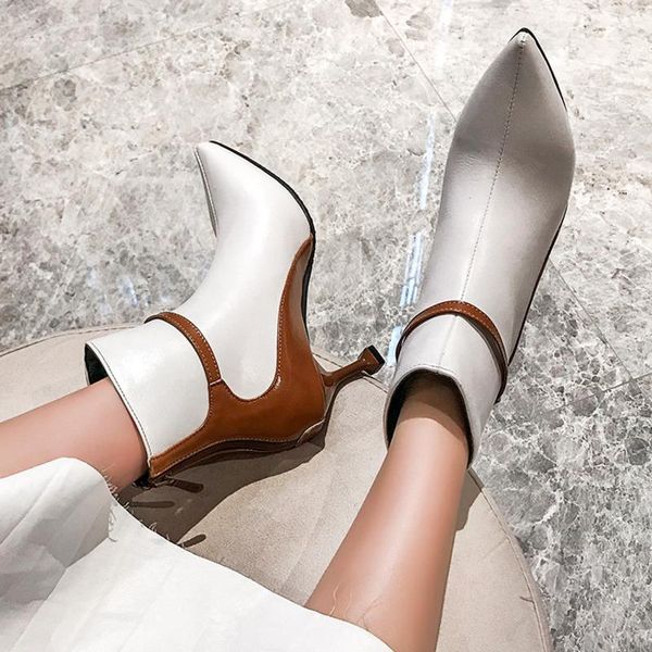 boots pointed toe pumps concise mordern women ankle patchwork splicing spring autumn 2021 zip thin heels fashion, Black
boots pointed toe pumps concise mordern women ankle patchwork splicing spring autumn 2021 zip thin heels fashion, Black