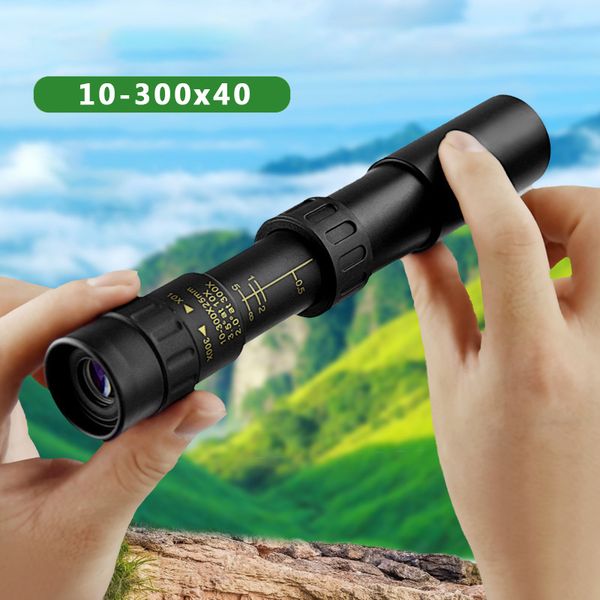 4k video 10-300x40 er zoom portable monocular telescope full metal long range binoculars bak-4 prism for campinghello
4k video 10-300x40 er zoom portable monocular telescope full metal long range binoculars bak-4 prism for campinghello