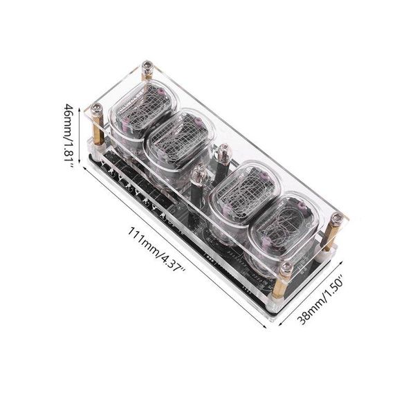 strips in-12 glow tube clock 4-bit ds3231 in12 nixie vintage steampunk decor gift with multicolor rgb led backlight
strips in-12 glow tube clock 4-bit ds3231 in12 nixie vintage steampunk decor gift with multicolor rgb led backlight