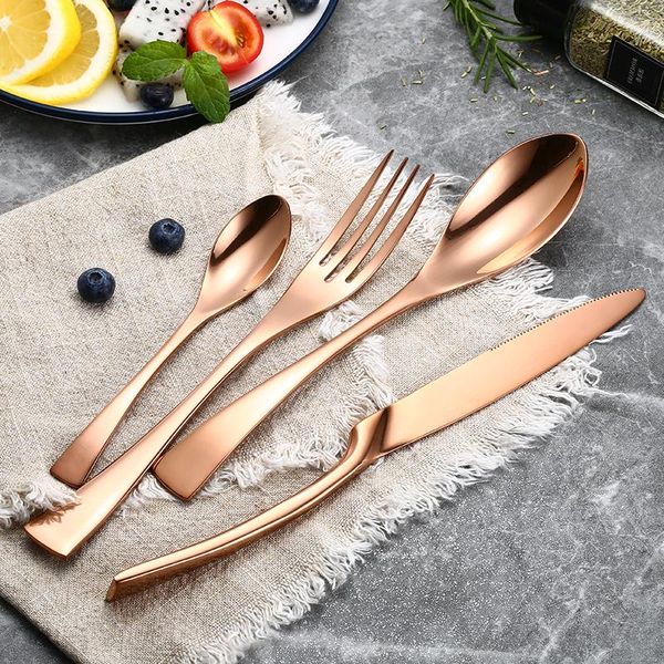 flatware sets 24pcs/set black rose gold cutlery set 304 stainless steel dinnerware tableware silverware knife fork drop
flatware sets 24pcs/set black rose gold cutlery set 304 stainless steel dinnerware tableware silverware knife fork drop