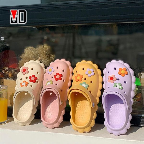 slippers mo dou 2021 spring autumn womam lady flower cute cartoon shoes cors charms waterproof indoor outdoor flat sandals, Black
slippers mo dou 2021 spring autumn womam lady flower cute cartoon shoes cors charms waterproof indoor outdoor flat sandals, Black