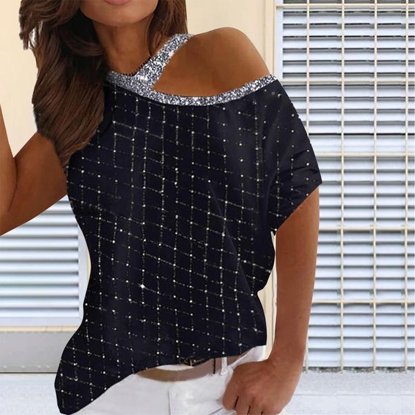 women's t-shirt sequins woman tshirts loose shoulder short sleeve femme t-shirts manga corta camisetas t shirt for women magliette donn, White
women's t-shirt sequins woman tshirts loose shoulder short sleeve femme t-shirts manga corta camisetas t shirt for women magliette donn, White