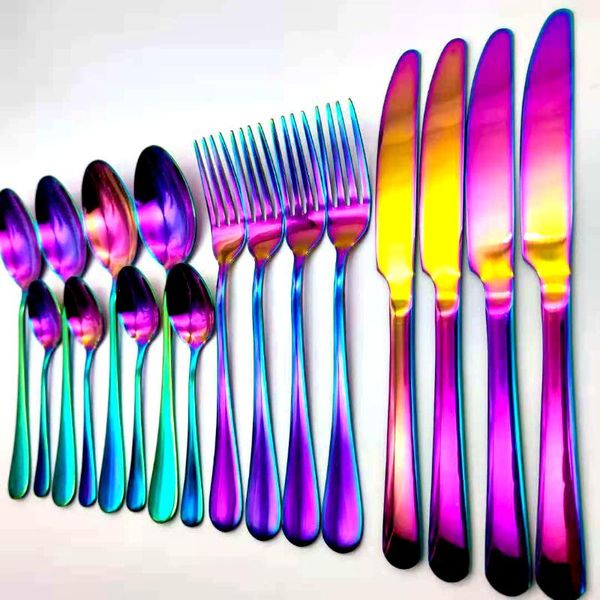 dinnerware sets 16pcs stainless steel fork spoon knife tableware cutlery set dishwasher safe rainbow dinner drop shippiing
dinnerware sets 16pcs stainless steel fork spoon knife tableware cutlery set dishwasher safe rainbow dinner drop shippiing