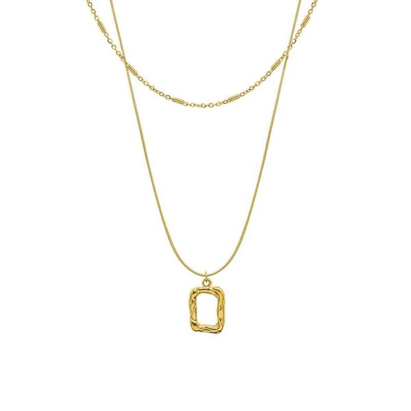 pendant necklaces stainless steel simple plated gold design double layer necklace pendants for women hip hop neck chains accessories 2021 je, Silver
pendant necklaces stainless steel simple plated gold design double layer necklace pendants for women hip hop neck chains accessories 2021 je, Silver