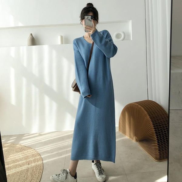 casual dresses larci mid-length knitted dress v-neck loose straight sweater japanese and korean 2021 autumn winter, Black;gray
casual dresses larci mid-length knitted dress v-neck loose straight sweater japanese and korean 2021 autumn winter, Black;gray