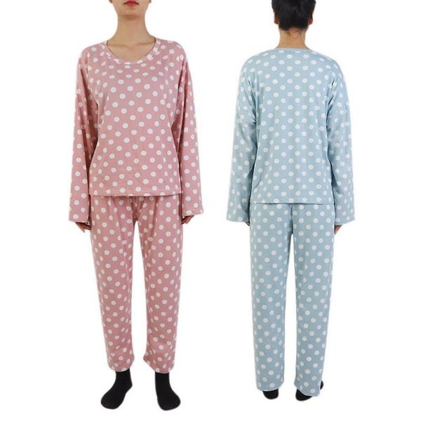 women's two piece pants women's cute autumn polka dot print long sleeve pyjamas set trousers pajamas, White
women's two piece pants women's cute autumn polka dot print long sleeve pyjamas set trousers pajamas, White