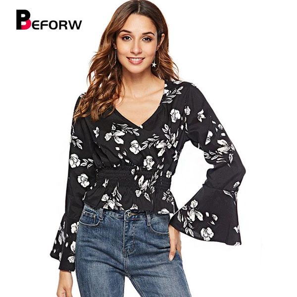 women's blouses & shirts women clothes long sleeve v neck blouse fashion flower print ladies casual plus size chiffon, White
women's blouses & shirts women clothes long sleeve v neck blouse fashion flower print ladies casual plus size chiffon, White