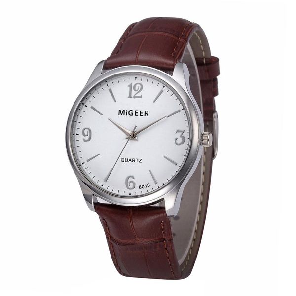 men watch men's strap watch quartz silver case sleek minimalist fashion with strap dial men's quartz gift, Slivery;brown
men watch men's strap watch quartz silver case sleek minimalist fashion with strap dial men's quartz gift, Slivery;brown