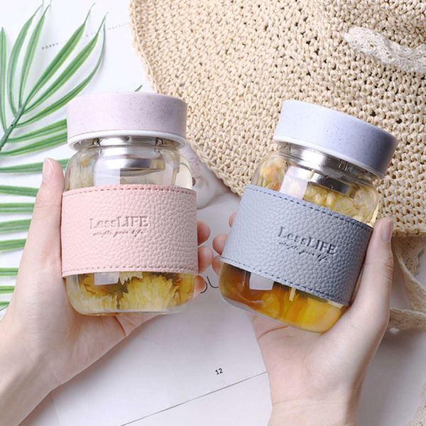 360ml glass water bottle my drink bottl with tea partition lid drinkware for office home anti-scald cup cute mugs for kids
360ml glass water bottle my drink bottl with tea partition lid drinkware for office home anti-scald cup cute mugs for kids