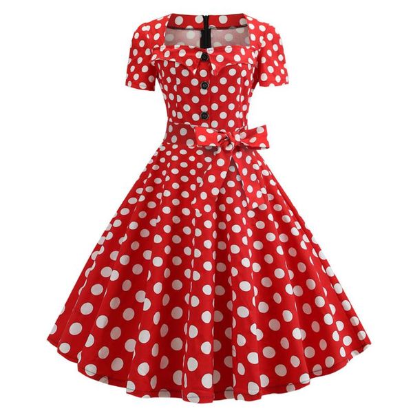 2021 women summer dress elegant retro vintage 50s 60s robe rockabilly swing pinup dresses casual plus size red party vestidos, White
2021 women summer dress elegant retro vintage 50s 60s robe rockabilly swing pinup dresses casual plus size red party vestidos, White