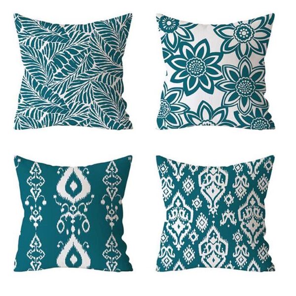 pillow case european blue green pillowcase striped floral printing sofa cushion cover for home decoration polyester 45*45cm decor
pillow case european blue green pillowcase striped floral printing sofa cushion cover for home decoration polyester 45*45cm decor