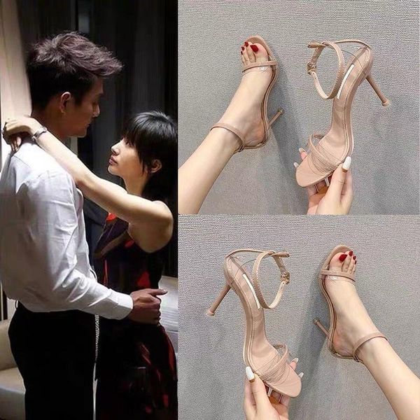 dress shoes women slippers 2021 summer high button sandals fashion sandales femmes, Black
dress shoes women slippers 2021 summer high button sandals fashion sandales femmes, Black